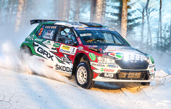 GRX Teamin Emil Lindholm ja Mikael Korhonen ajoivat Itärallin SM-osakilpailun voittoon Joensuussa.