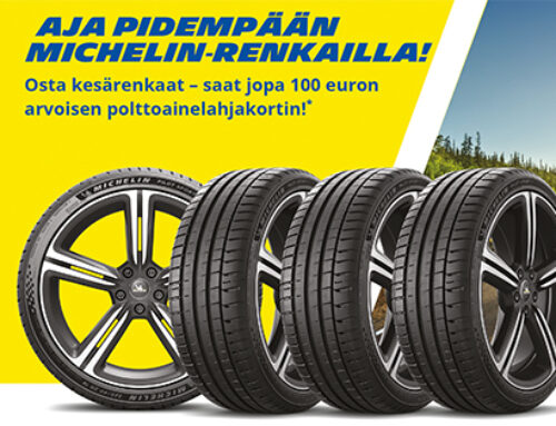 Osta Michelin-kesärenkaat Fixus-myymälästä – saat kaupan päälle lahjakortin!